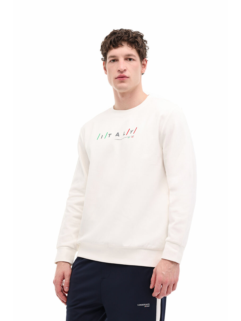 Beyaz ML RANGER 16ITL1301 6FX KIRIK BEYAZ Erkek Sweatshirt