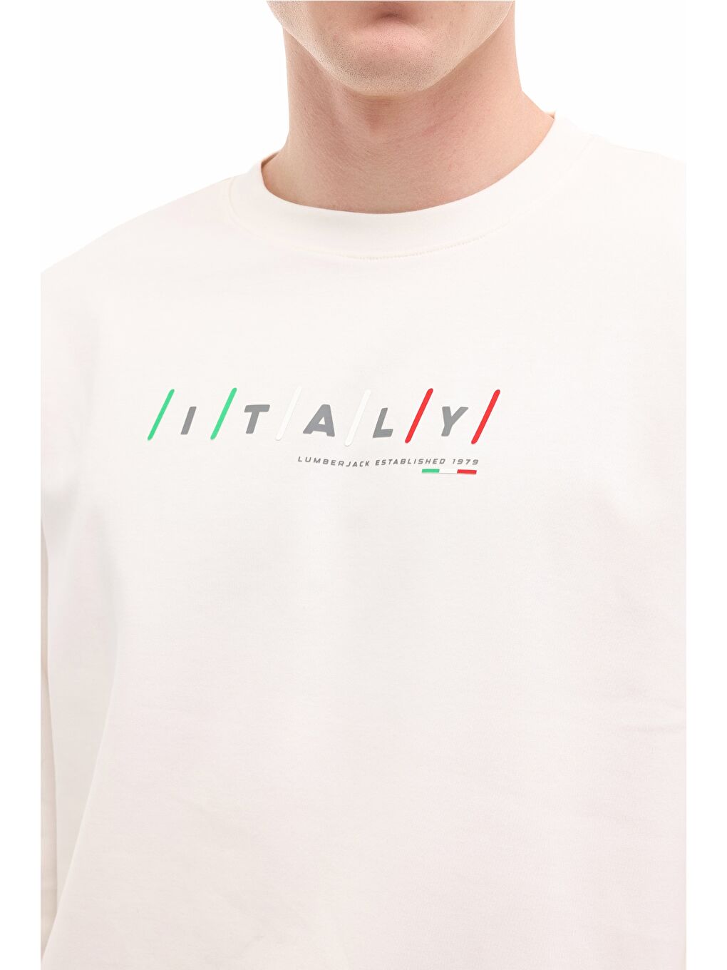 Beyaz ML RANGER 16ITL1301 6FX KIRIK BEYAZ Erkek Sweatshirt-3