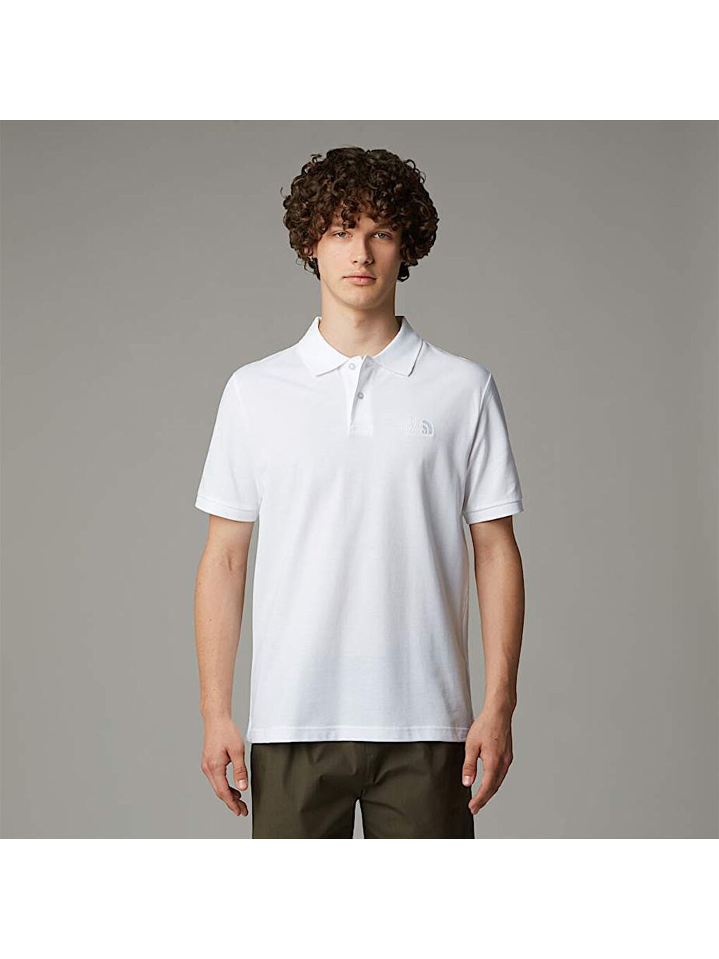 Essential Regular Erkek Beyaz Polo Yaka Tişört