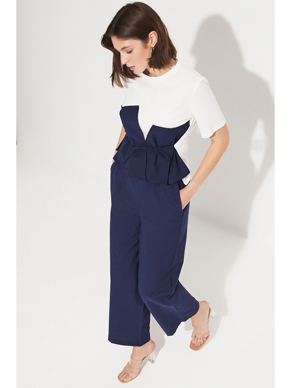 Lacivert Pantolon Bluz Takım-1