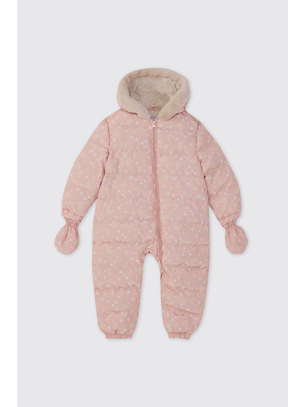 Kız Bebek Desenli Pembe Kozmonot