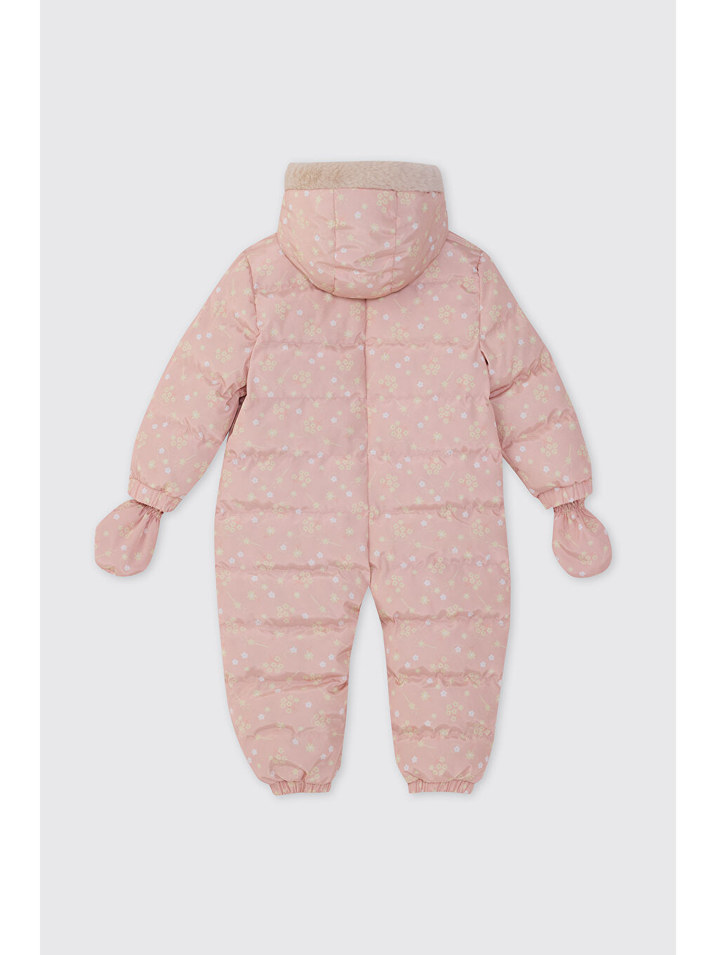 Kız Bebek Desenli Pembe Kozmonot-1