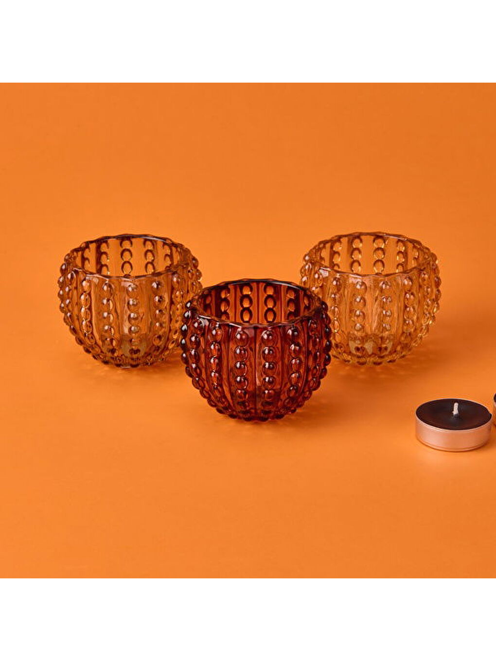 Karışık Suare Mumluk - Asorti - 8x6 cm-1