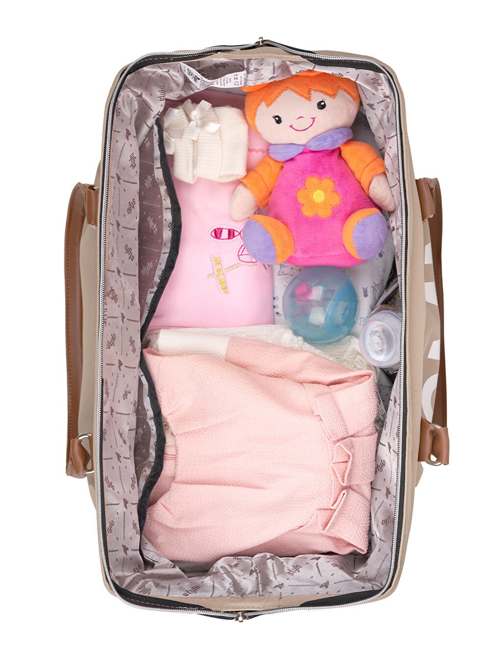 Stylo Mommy Bag Anne Bebek Bakım Çantası Krem - 3