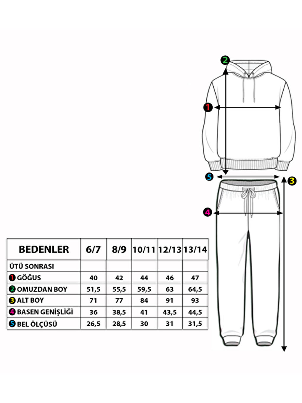 Toontoykids Haki Erkek Çocuk Kapüşonlu Baskılı Eşofman Takımı - 1