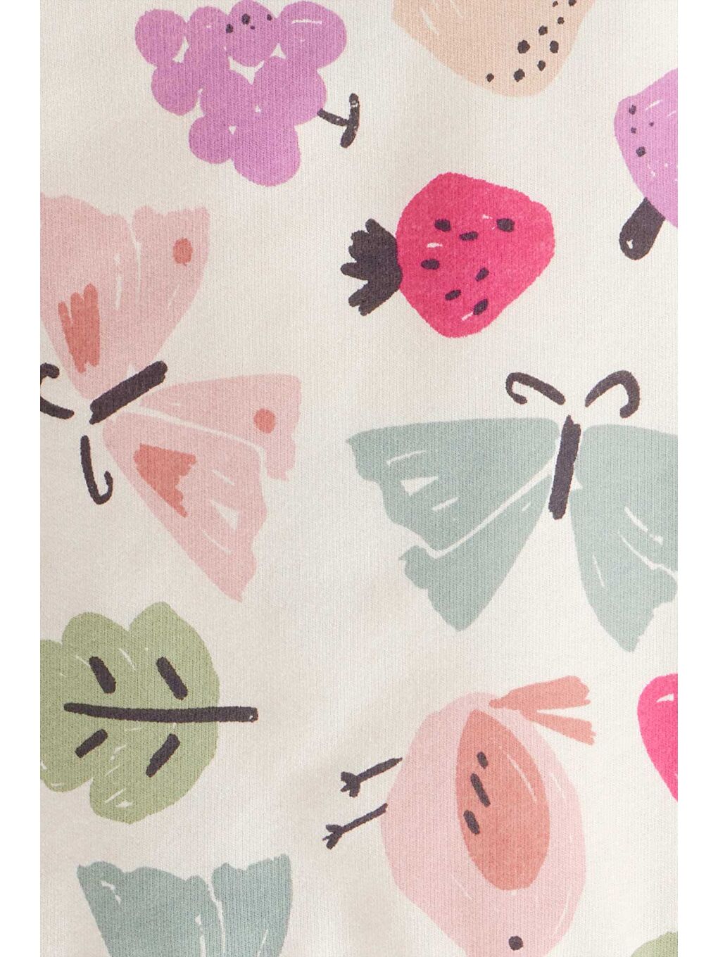 Siyah Kız Çocuk Desenli 2Li Set-1