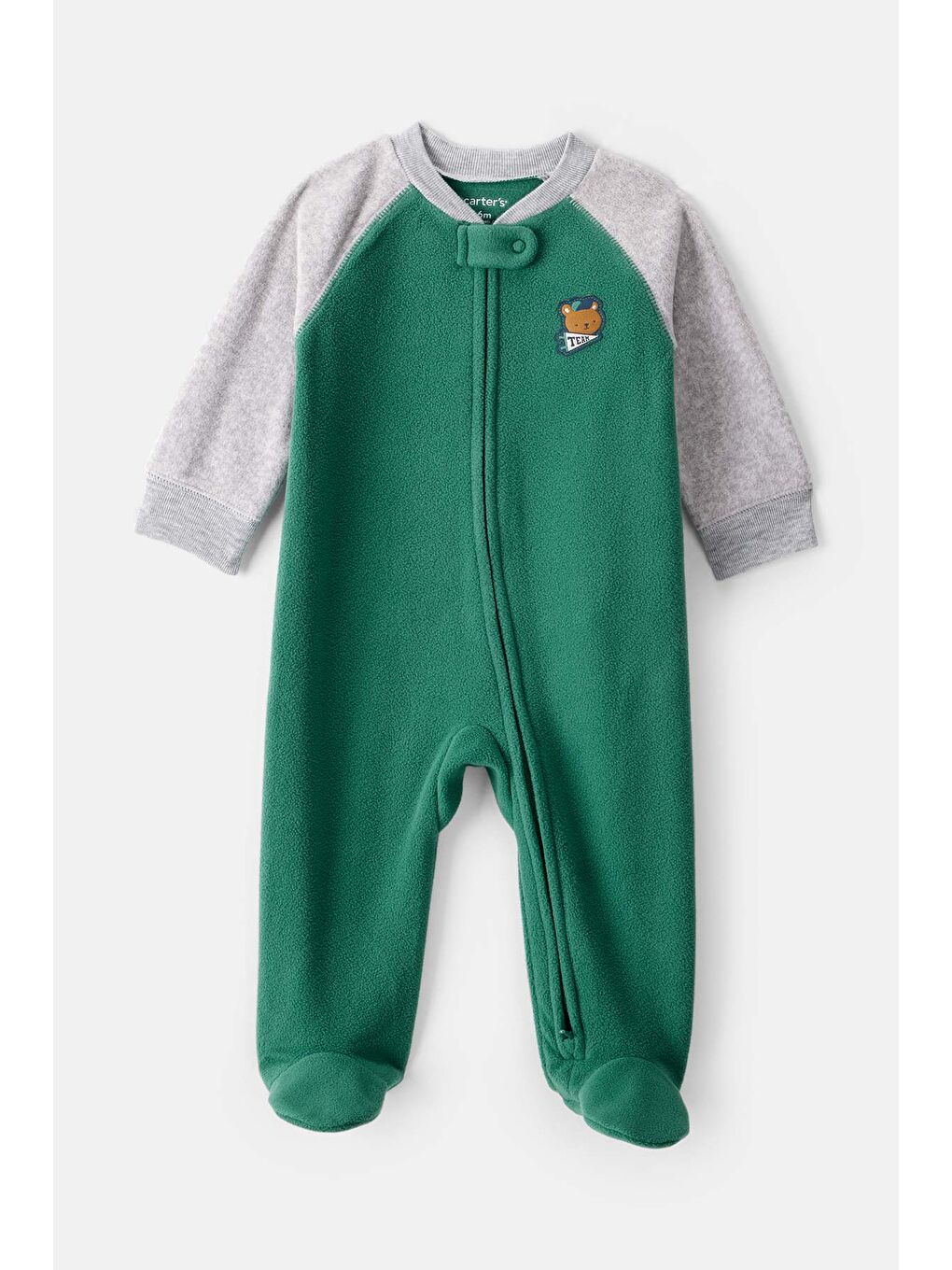 Erkek Bebek Yeşil Polar Tulum