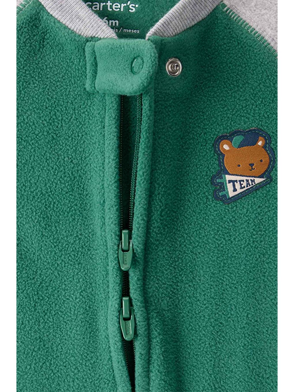 Erkek Bebek Yeşil Polar Tulum-1