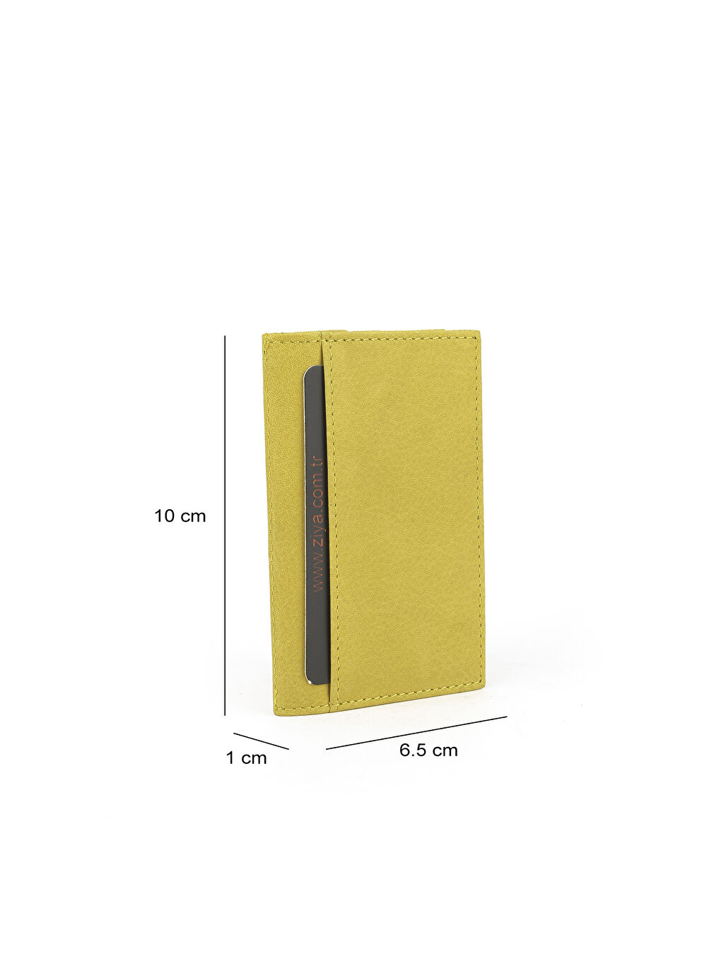 Unisex Hakiki Deri Kartlık 1539852Z03 Sarı-2