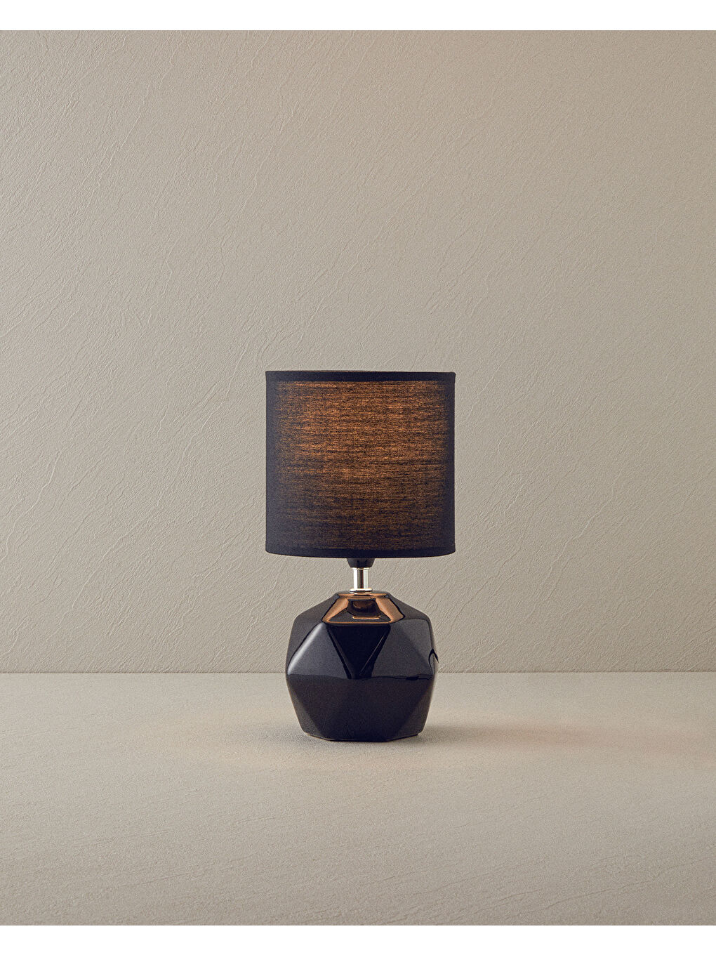 Cubic Seramik Abajur Siyah