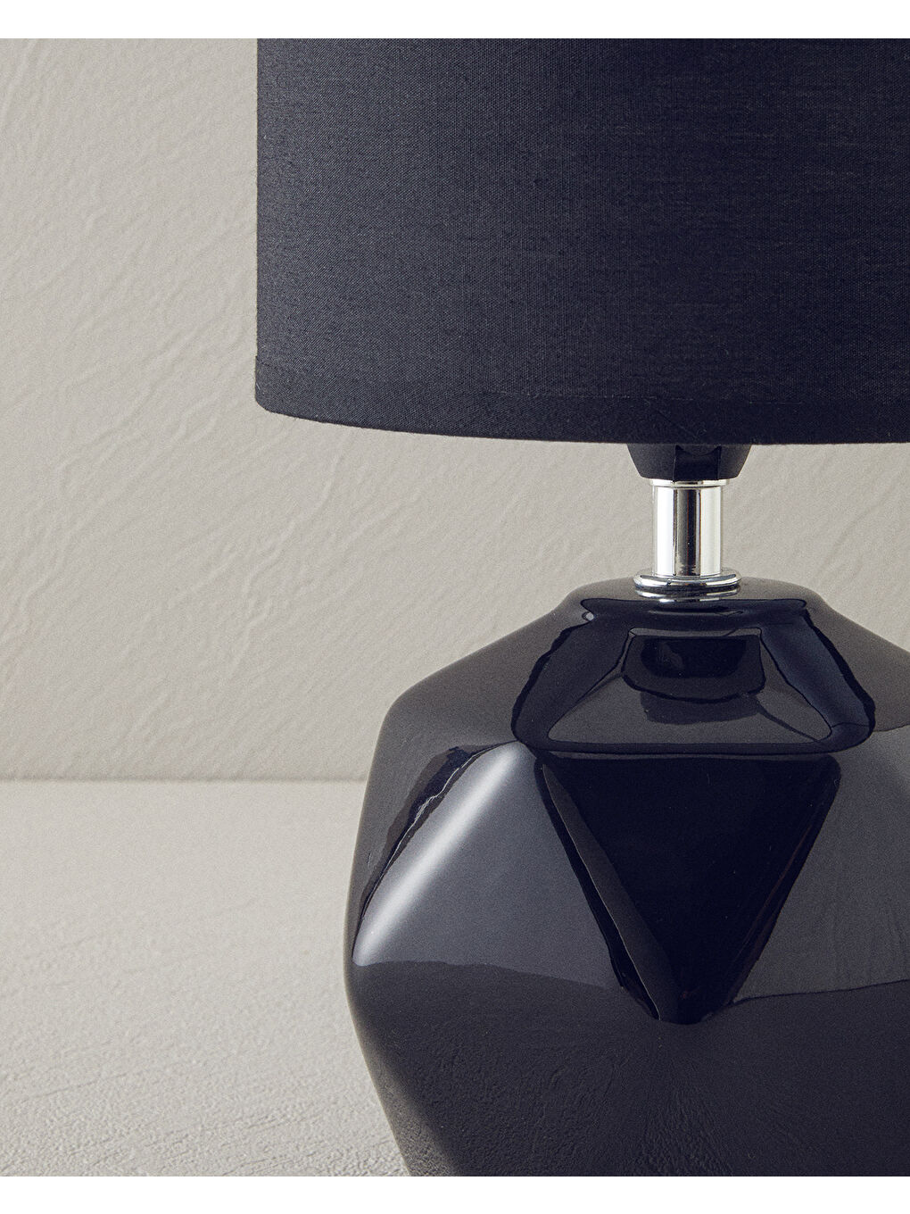 Cubic Seramik Abajur Siyah-1