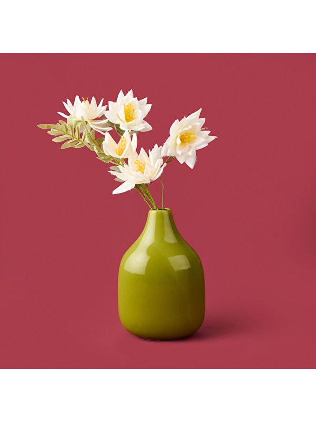 Deco Lime Cello Vazo - Yeşil - 25 cm-3