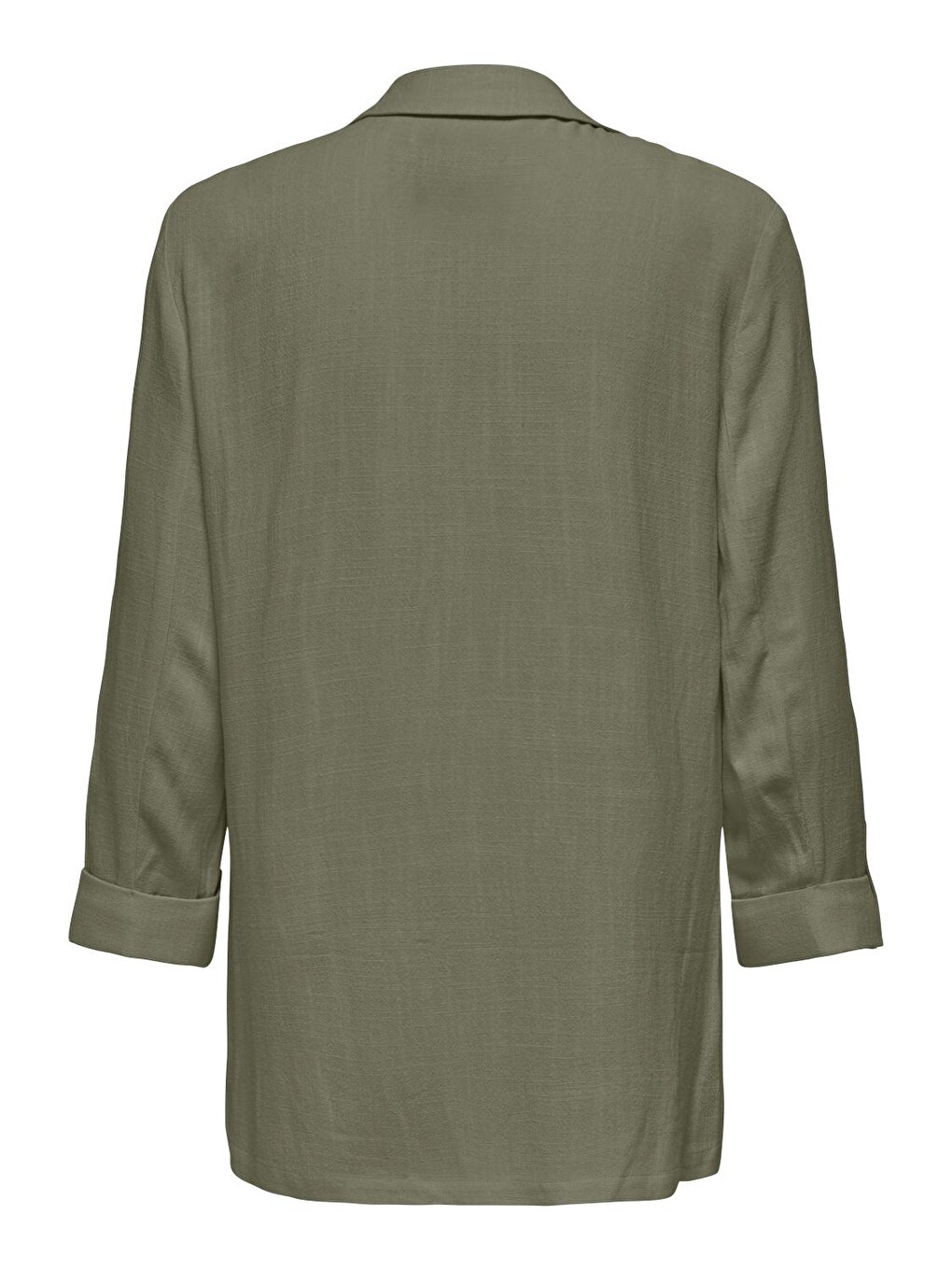 Yeşil Onlsiesta Keten Karışımlı Loose Fit Blazer Kadın Ceket 15322274-1