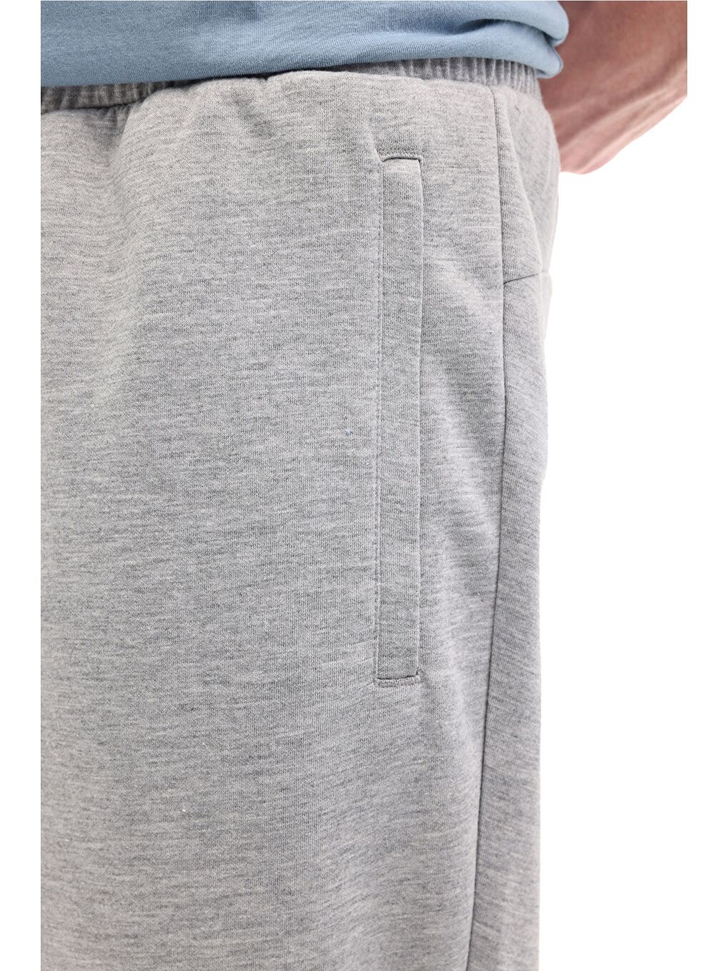 Gri ML RENATO 22ITL 1031 6FX GRI MELANJ Erkek Eşofman Altı-3