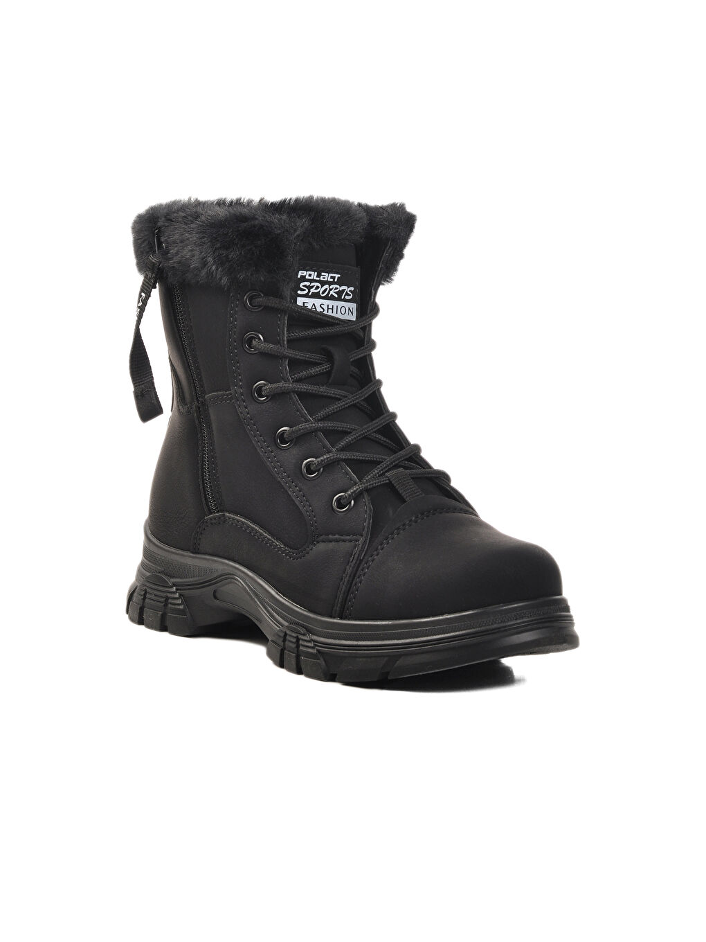 Siyah-Zümrüt İçi Polarlı Kadın Bot 24072 Z-2