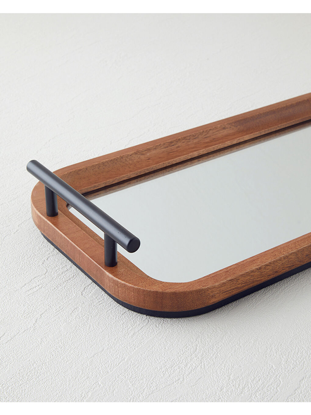 Kahverengi Frida Dekoratif Tepsi 19x36 cm Kahve-2