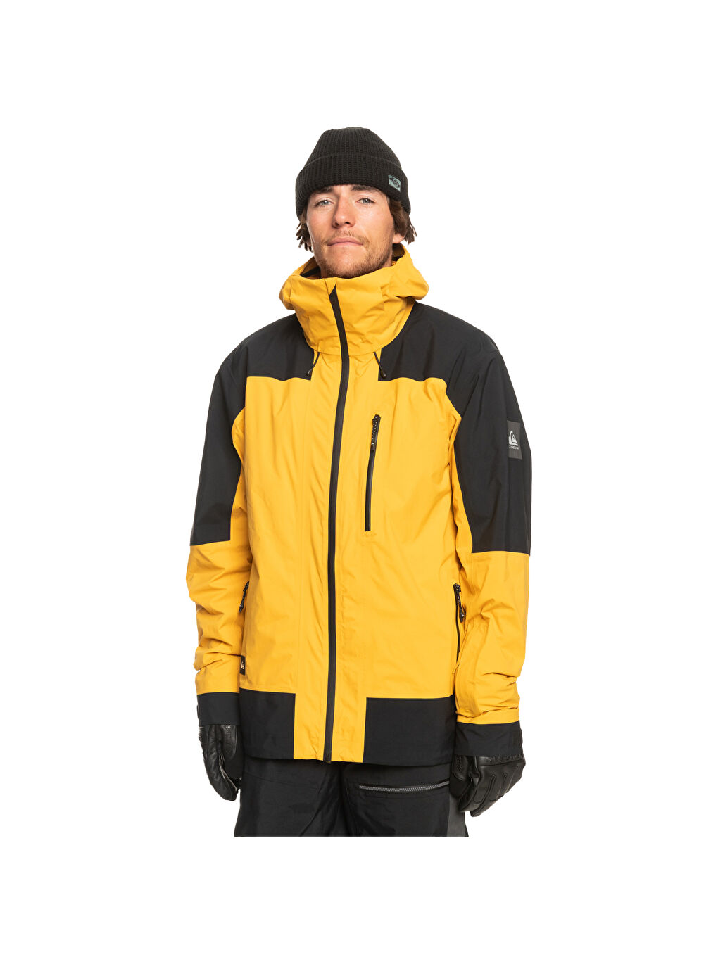 Ultralight Gore-tex Erkek Sarı Snowboard Ceketi