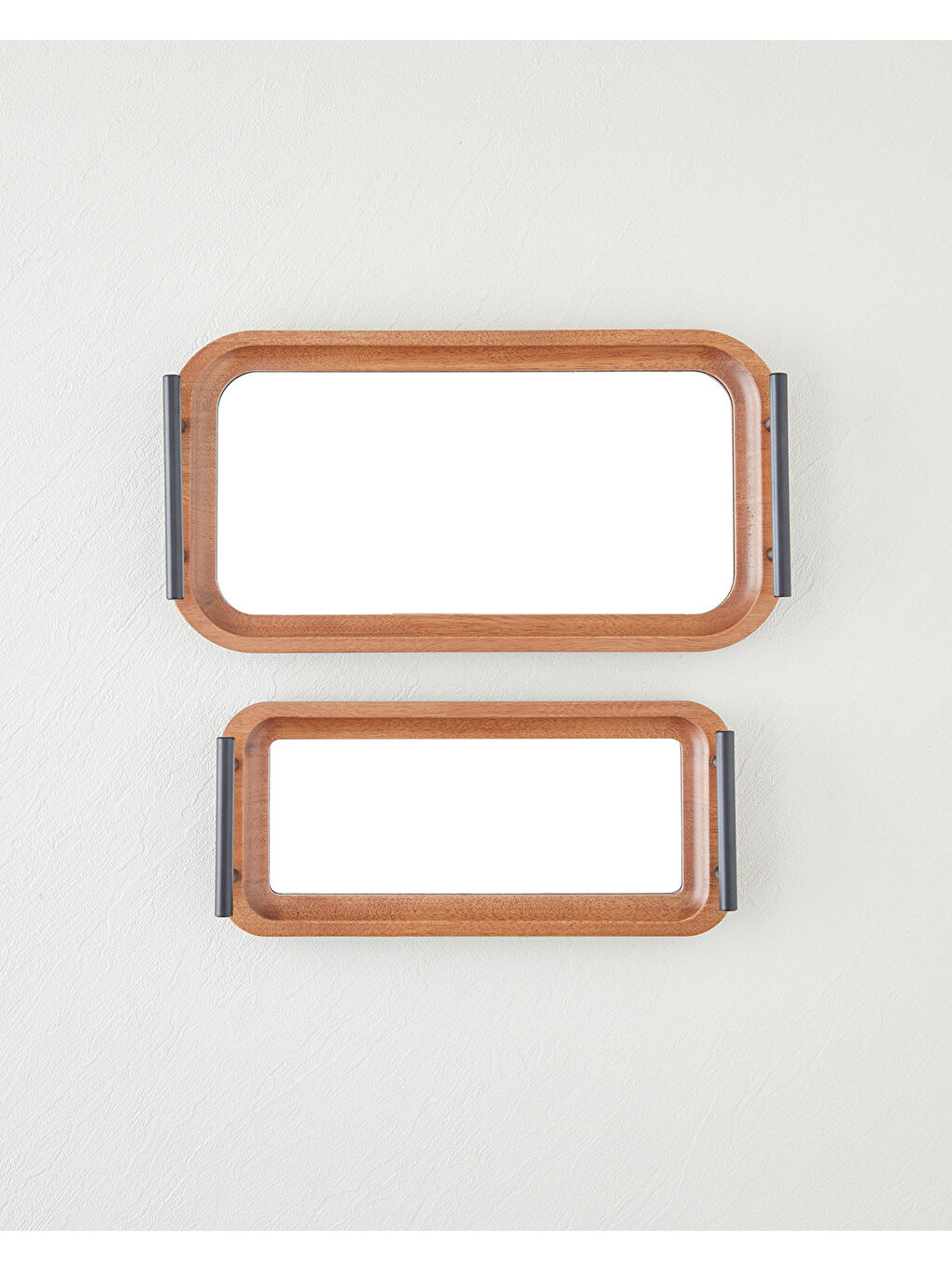 Kahverengi Frida Dekoratif Tepsi 19x36 cm Kahve-3