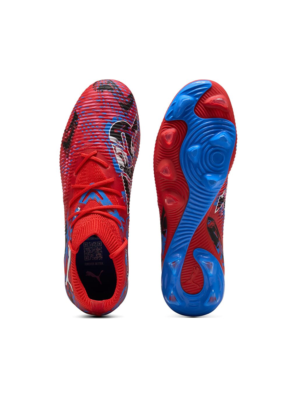 Kırmızı FUTURE 8 MATCH PLAYMAKERS FG/AG UNISEX Krampon-3