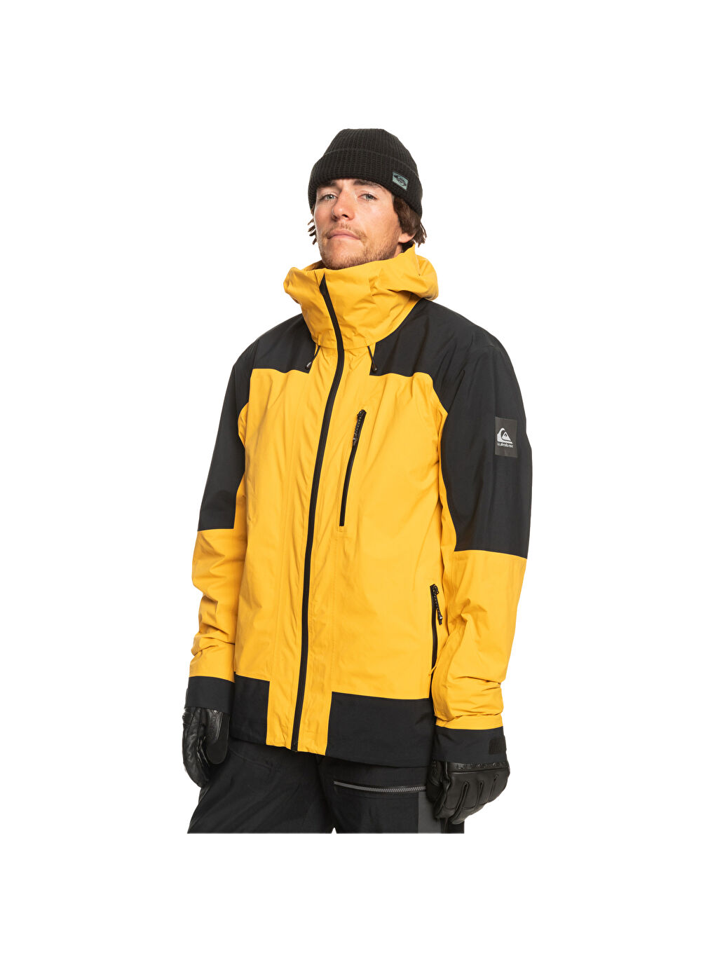 Ultralight Gore-tex Erkek Sarı Snowboard Ceketi-1