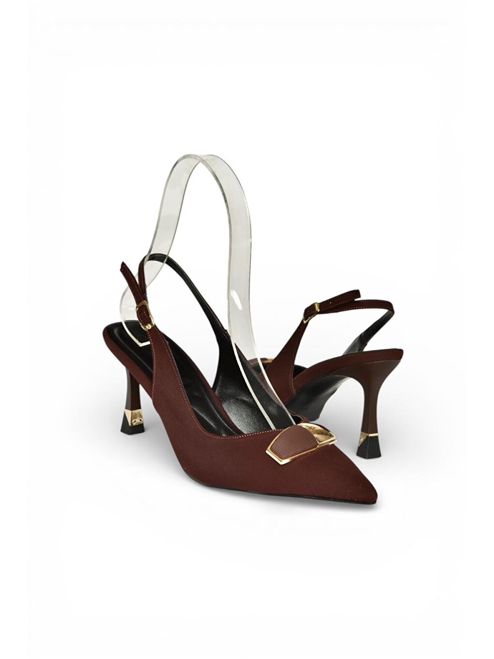 Kahverengi Kadın Topuklu Ayakkabı Y308203804-2