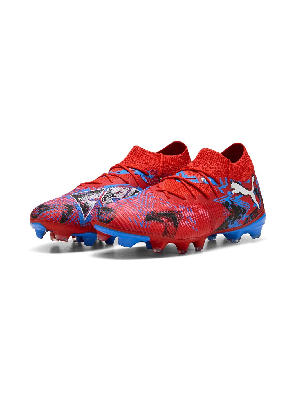 Kırmızı FUTURE 8 MATCH PLAYMAKERS FG/AG UNISEX Krampon-5