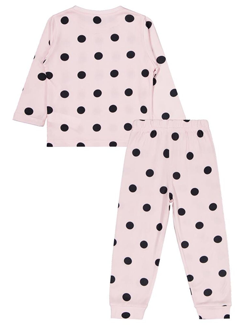 Pembe Girls Puanlı 2-5 Yaş Pijama Takımı - Pudra 5-6 Yaş-2