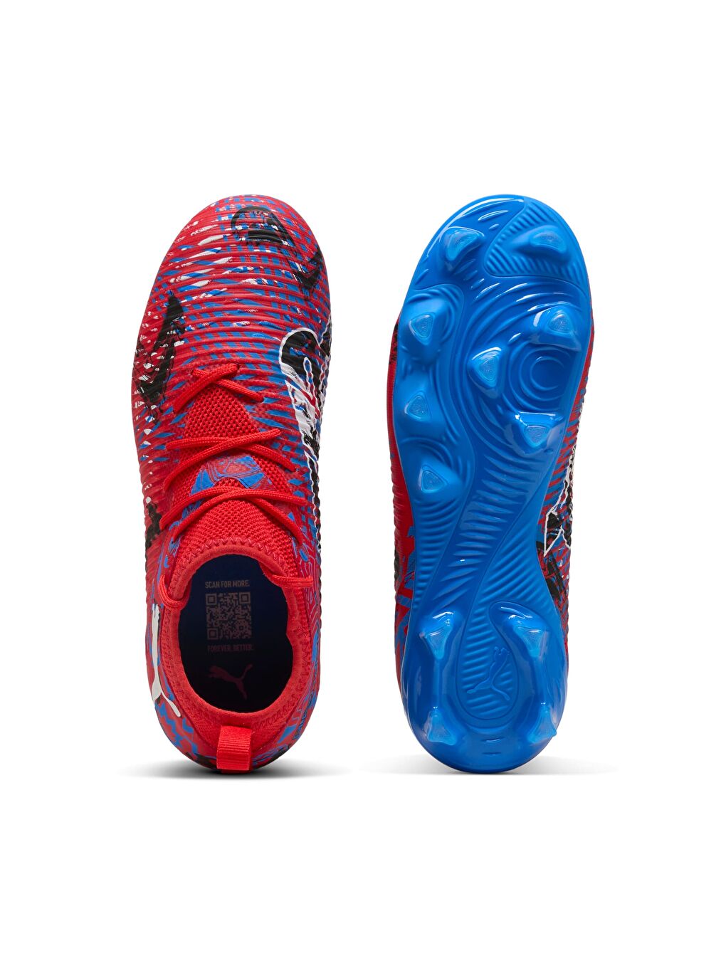 Kırmızı FUTURE 8 MATCH PLAYMAKERS FG/AG Genç Krampon-3