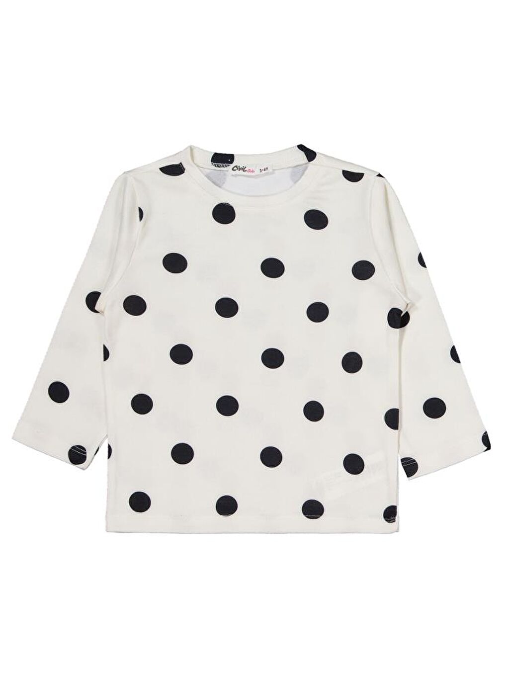 Girls Puanlı 2-5 Yaş Pijama Takımı - Ekru 3-4 Yaş-1