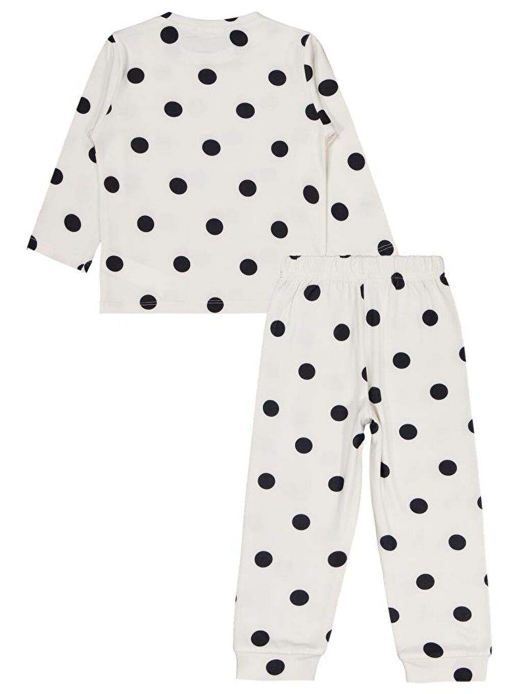 Girls Puanlı 2-5 Yaş Pijama Takımı - Ekru 3-4 Yaş-2