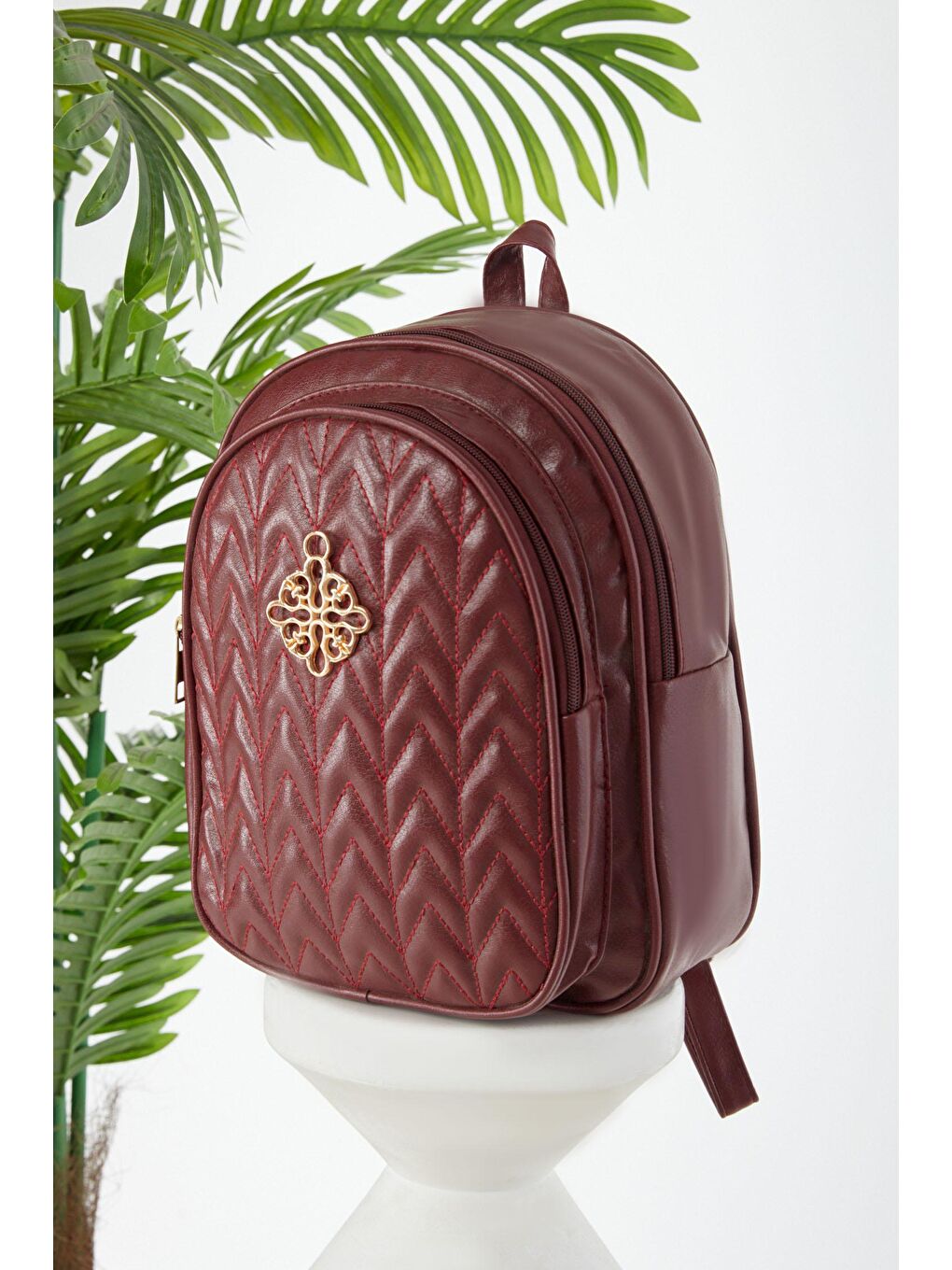 Kadın Bordo Sırt Çantası  - 24440-1
