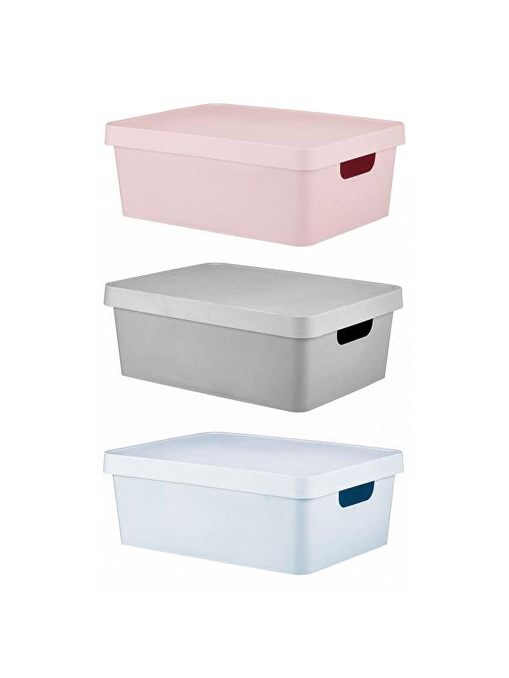 Karışık Plastik Kapaklı Saklama Kutusu - Asorti - 11 lt-6