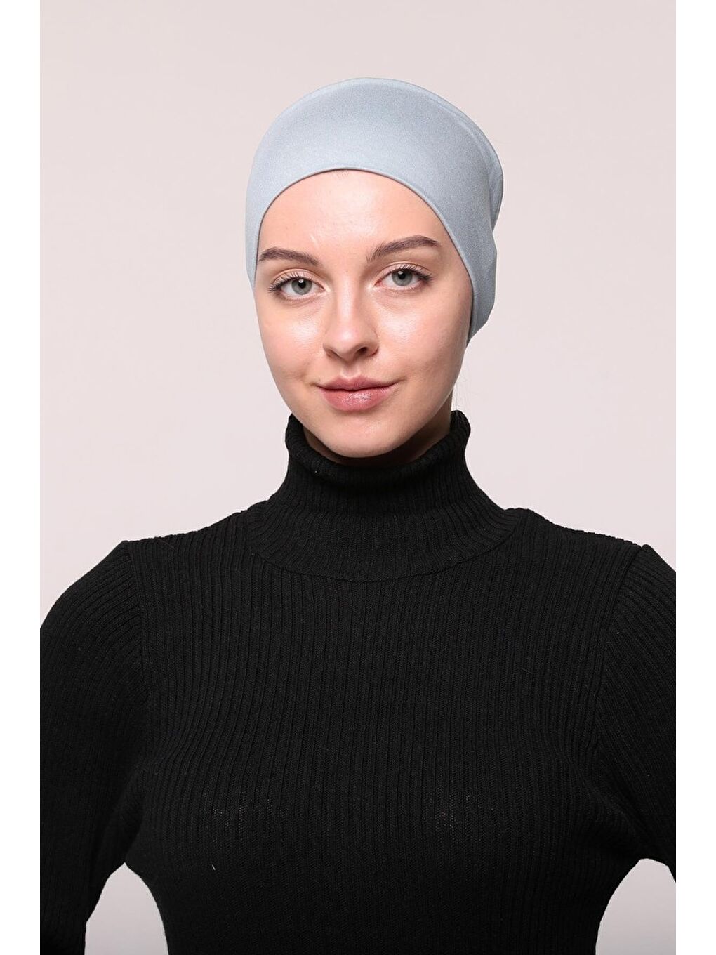 Altobeh Turkuaz Kadın Penye Dikişsiz Tesettür Bandana Bone Spor Saç Bandı - 1