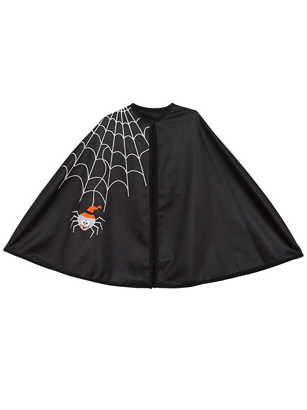 Denokids Siyah Halloween Cadılar Bayramı Kız Çocuk Siyah Pelerin - 2