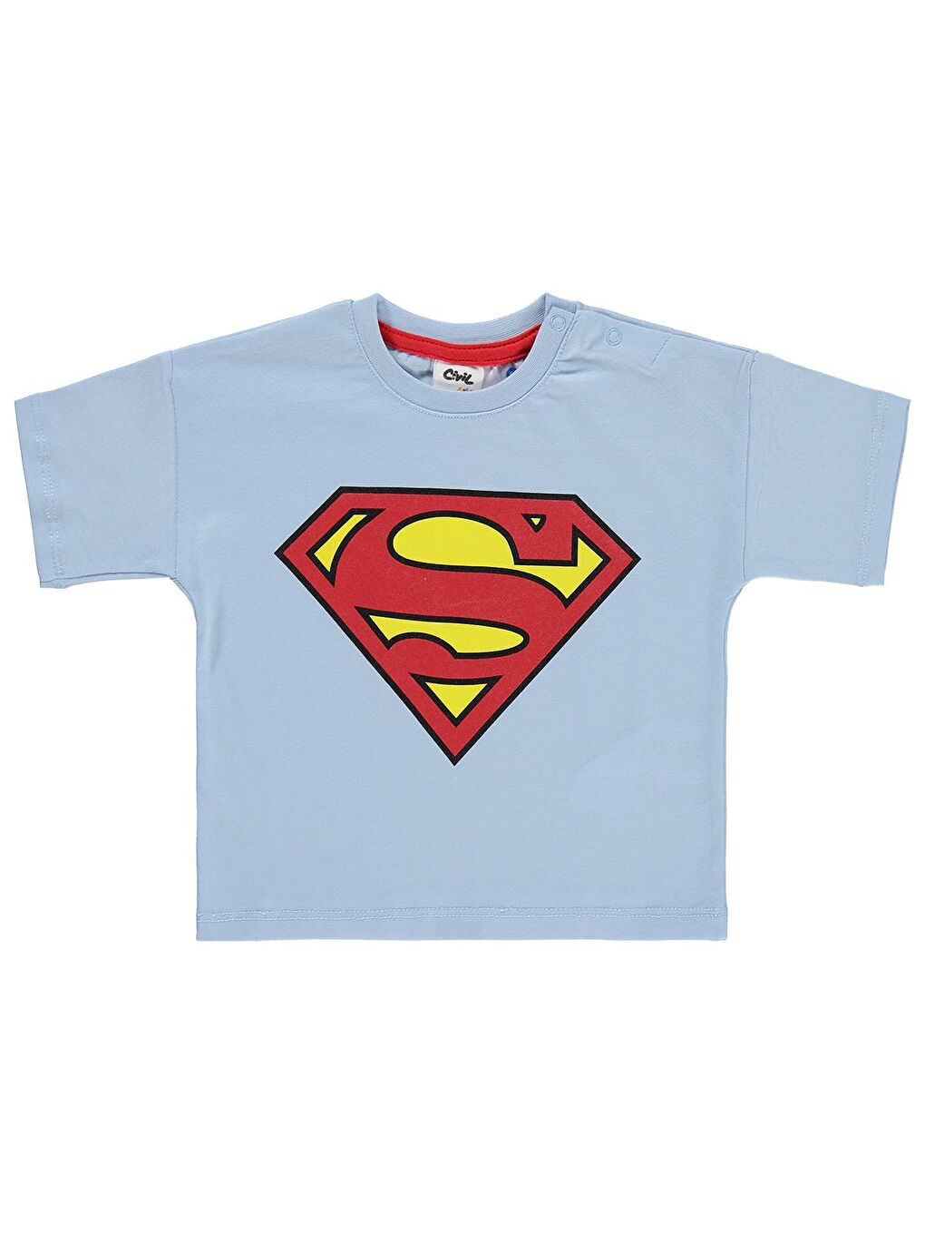 Baby Superman Baskılı 6-18 Ay Tişört - Mavi