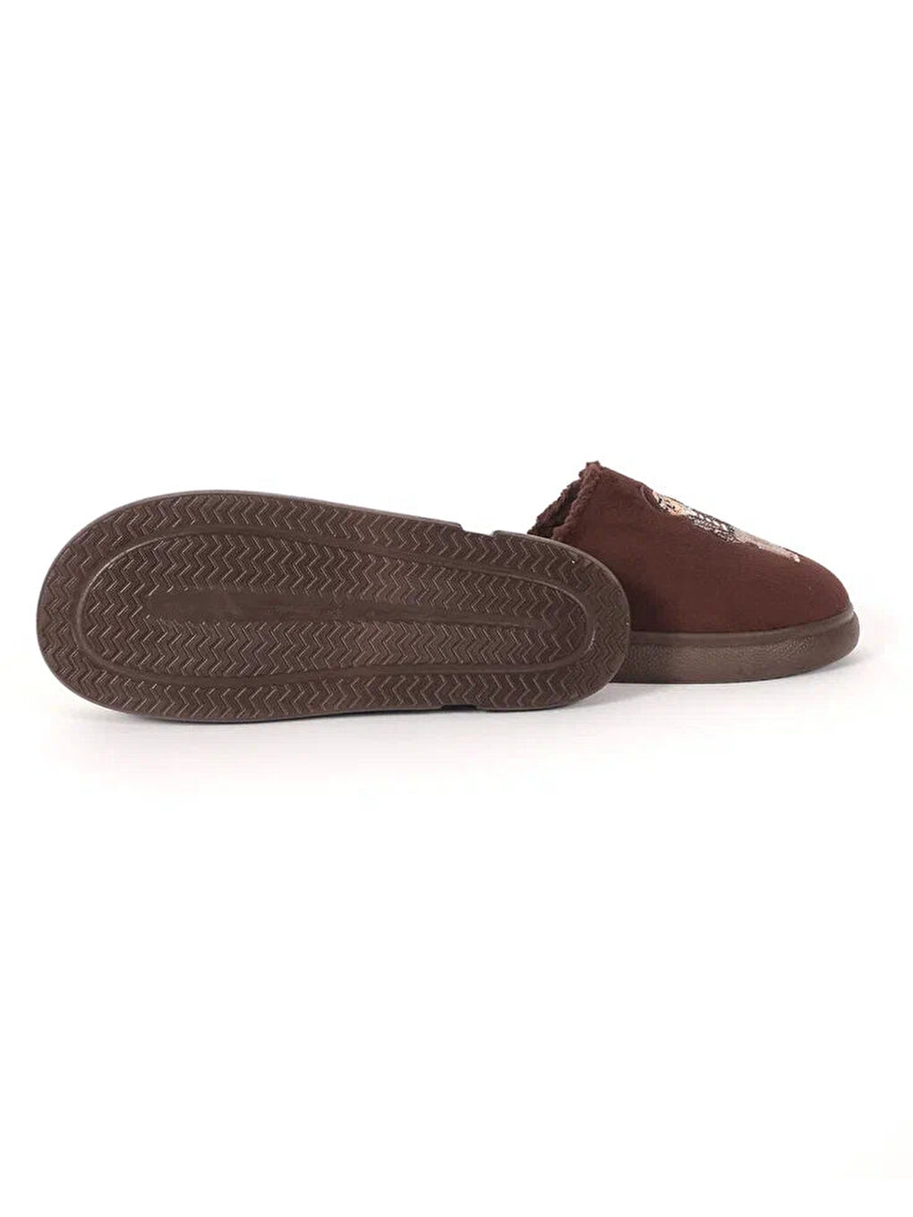 Kahverengi Erkek Triko Ev İçi Terlik - ROME-3