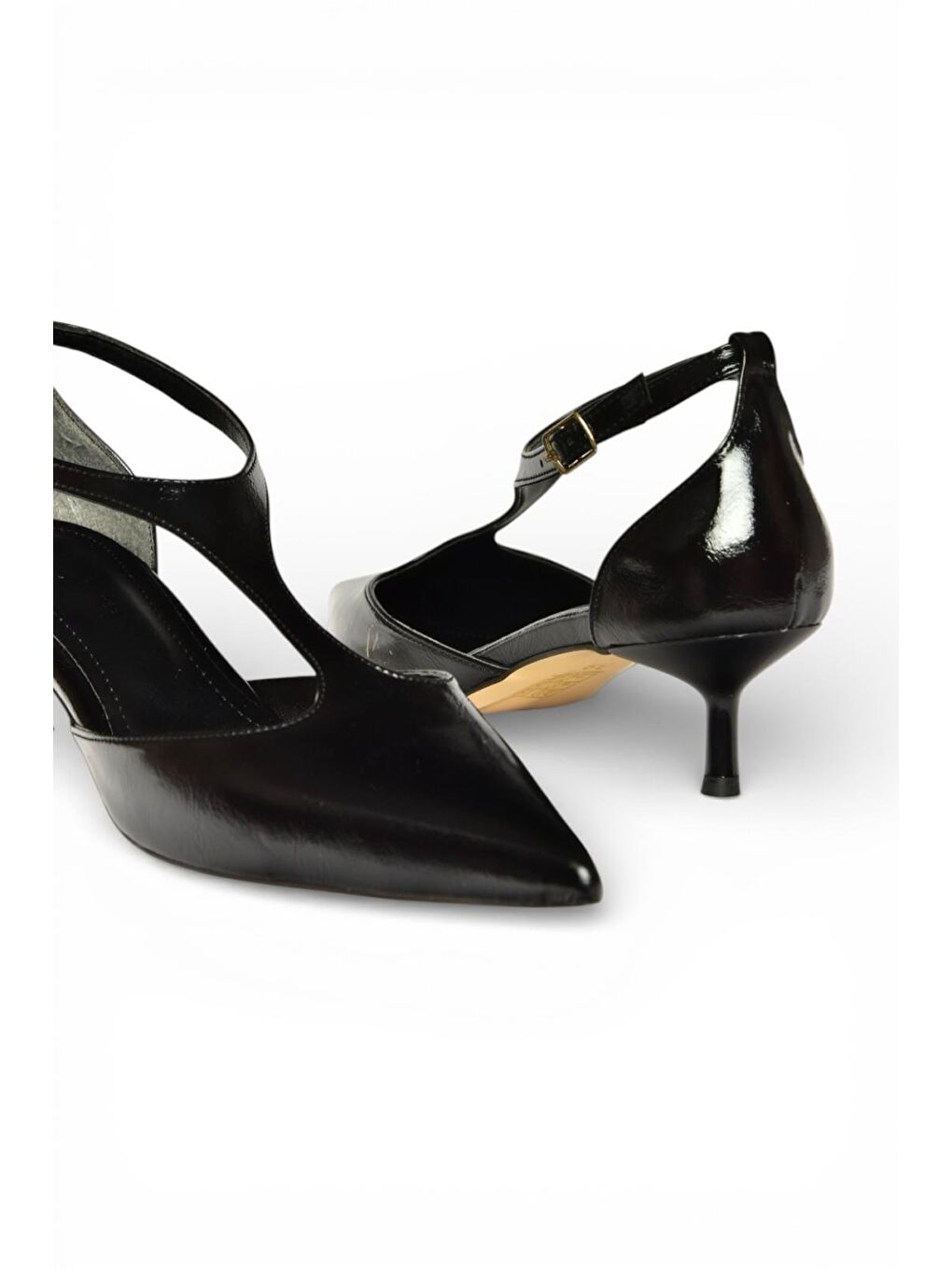 Siyah Kadın Topuklu Ayakkabı Y480569960-4