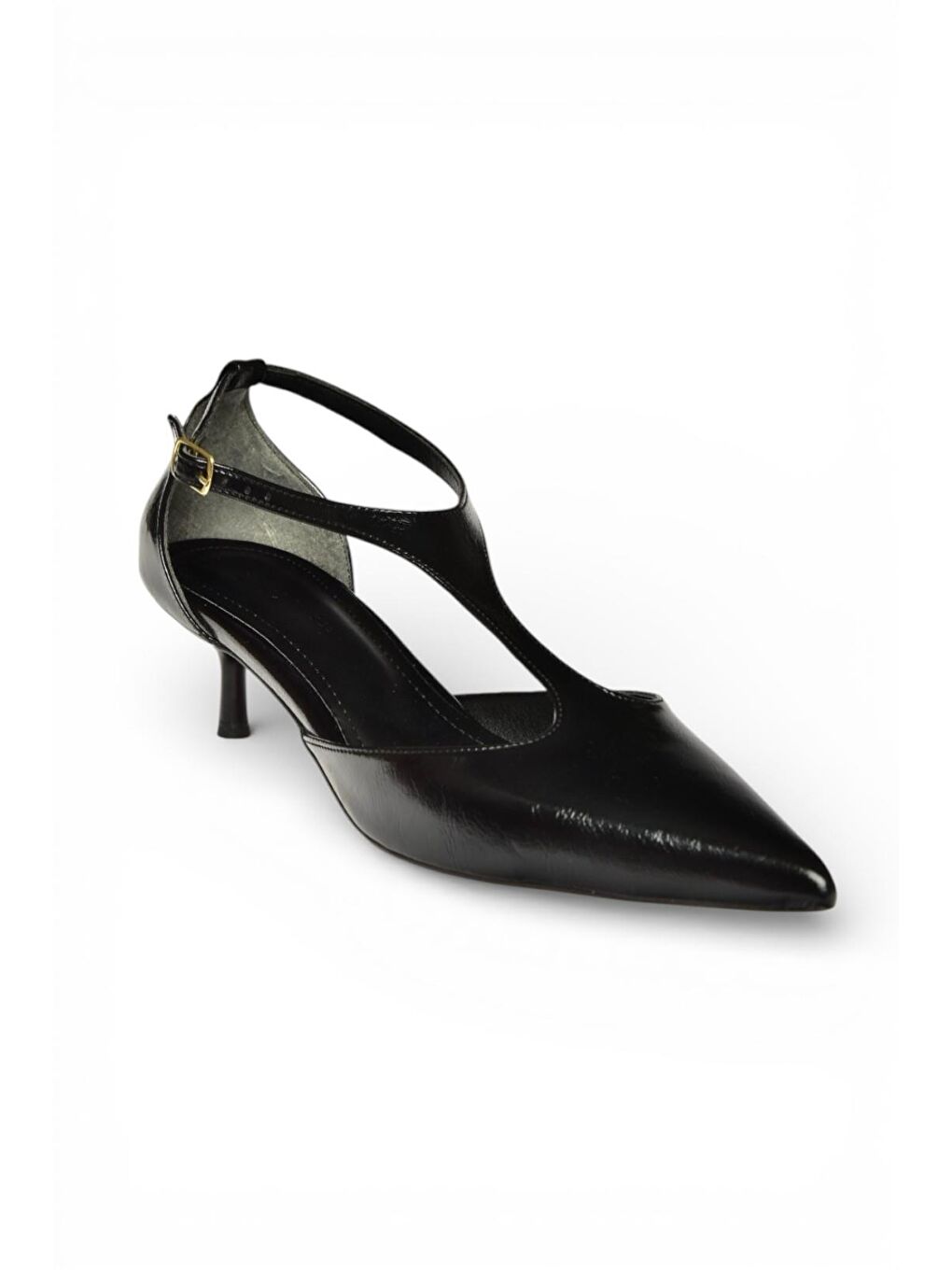 Siyah Kadın Topuklu Ayakkabı Y480569960-5
