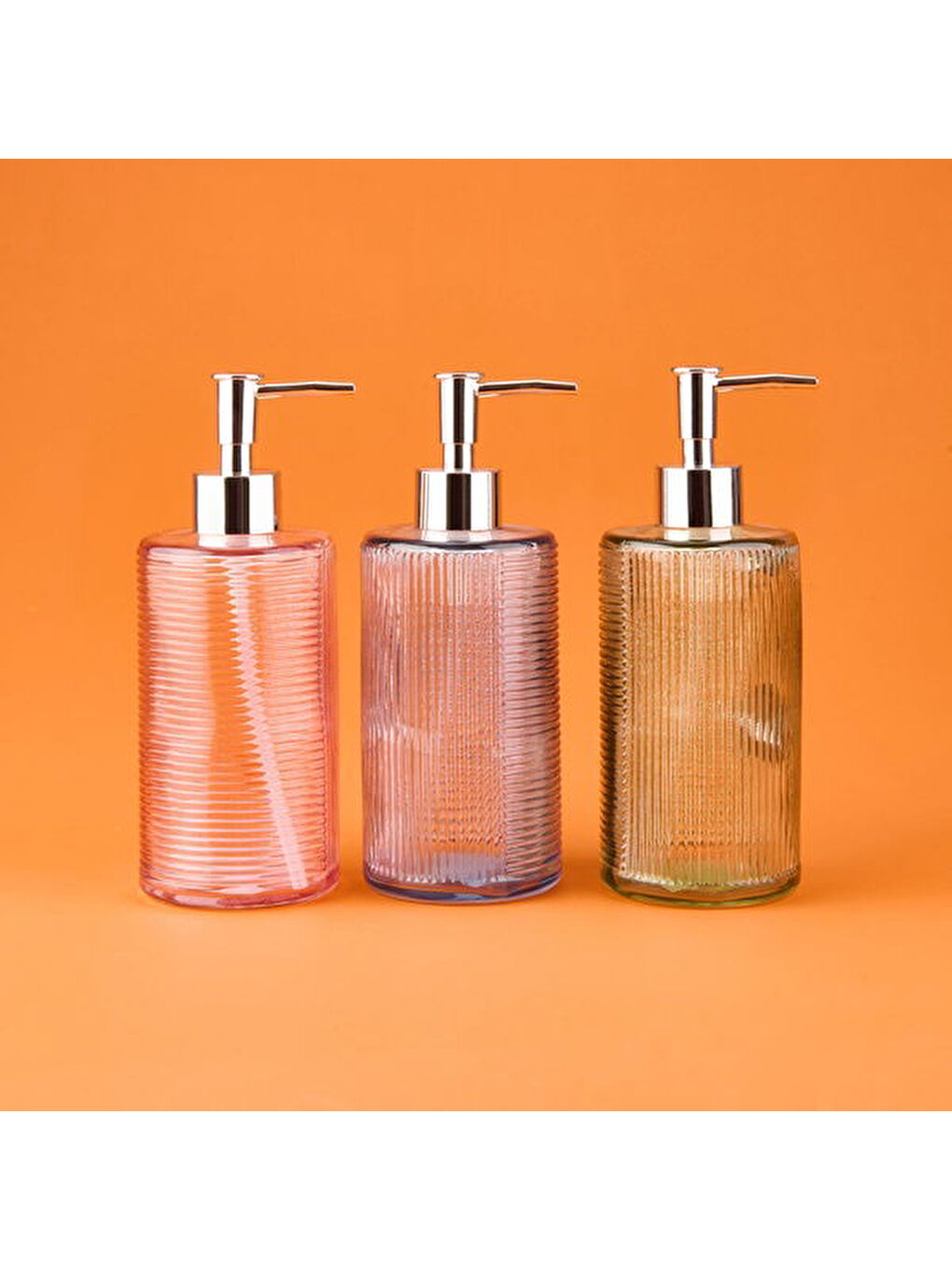 Karışık MNB03675 Cam Sıvı Sabunluk - Asorti - 20 cm-3
