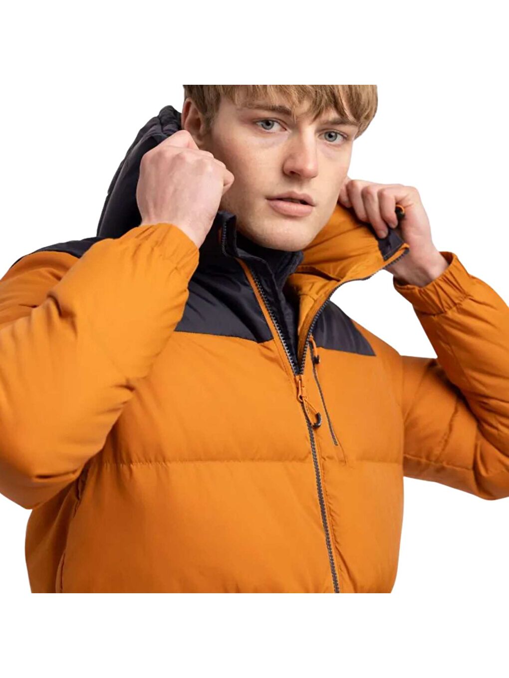 Erris - Down Erkek Turuncu Outdoor Ceket Montu-4