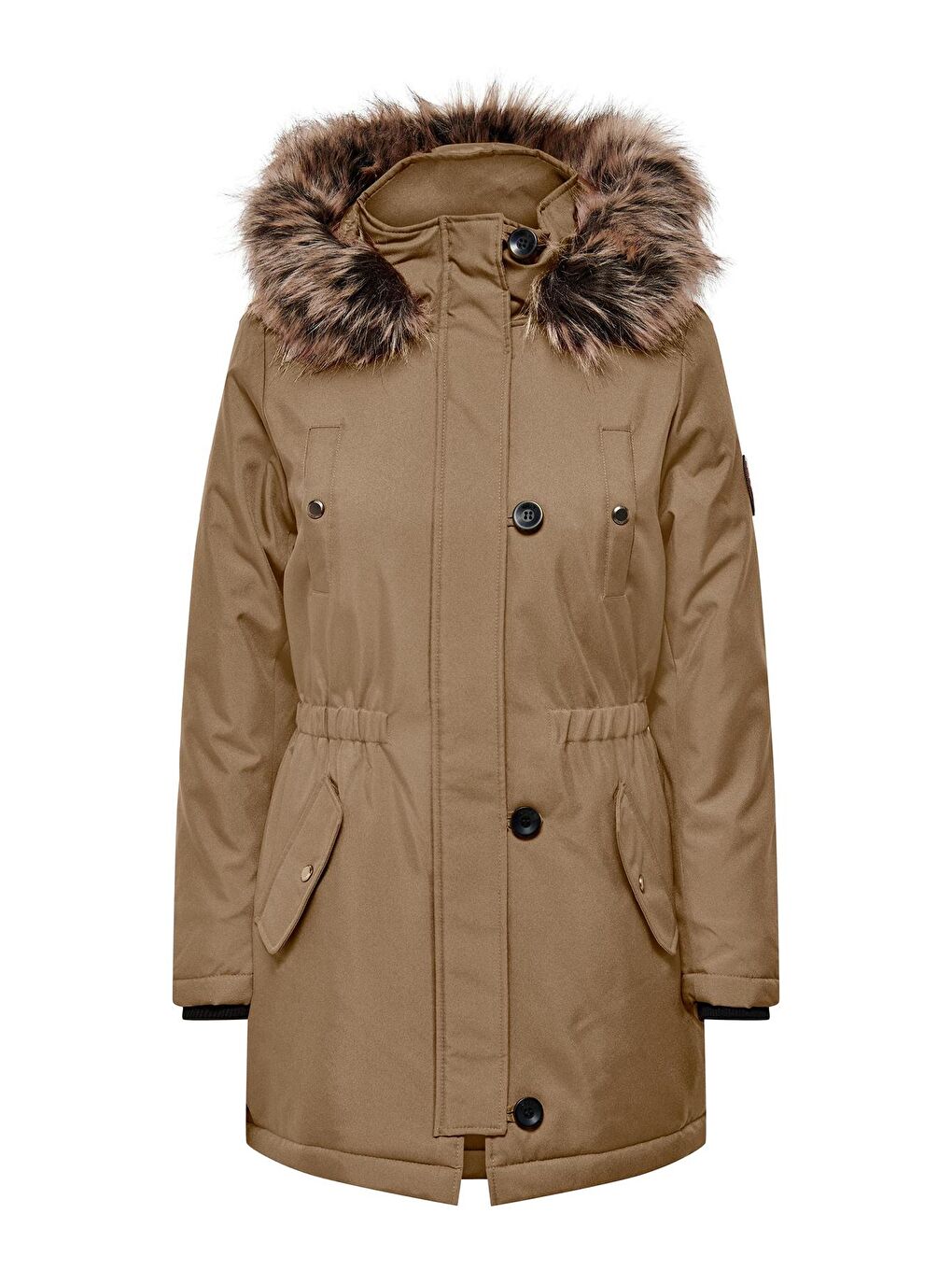 Only Camel Onliris Regular Fit Çıkarılabilir Kapüşonlu Kadın Parka 15304625 - 2