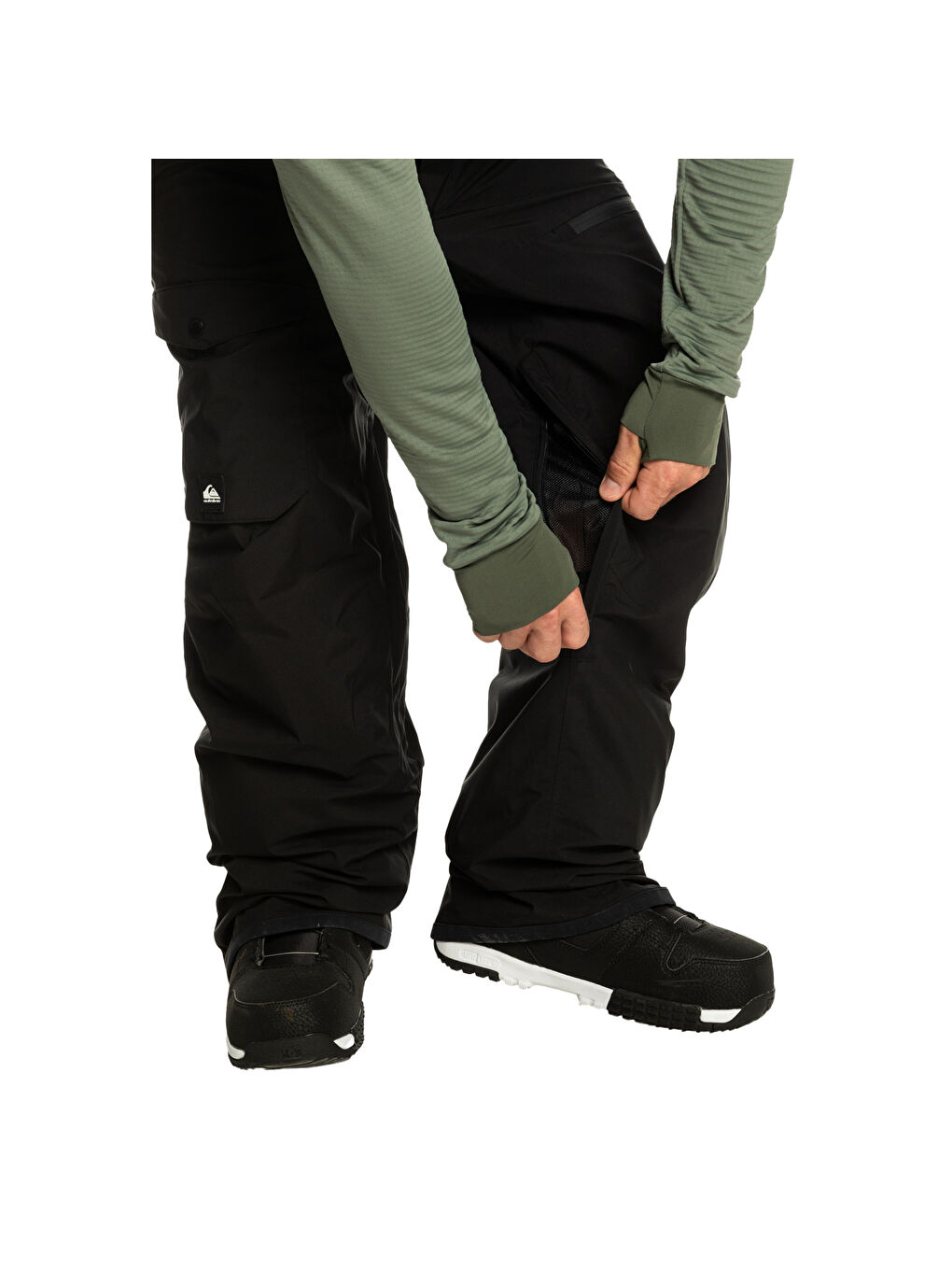 Siyah Dawson Jk Erkek Yeşil Snowboard Kayak Montu-3