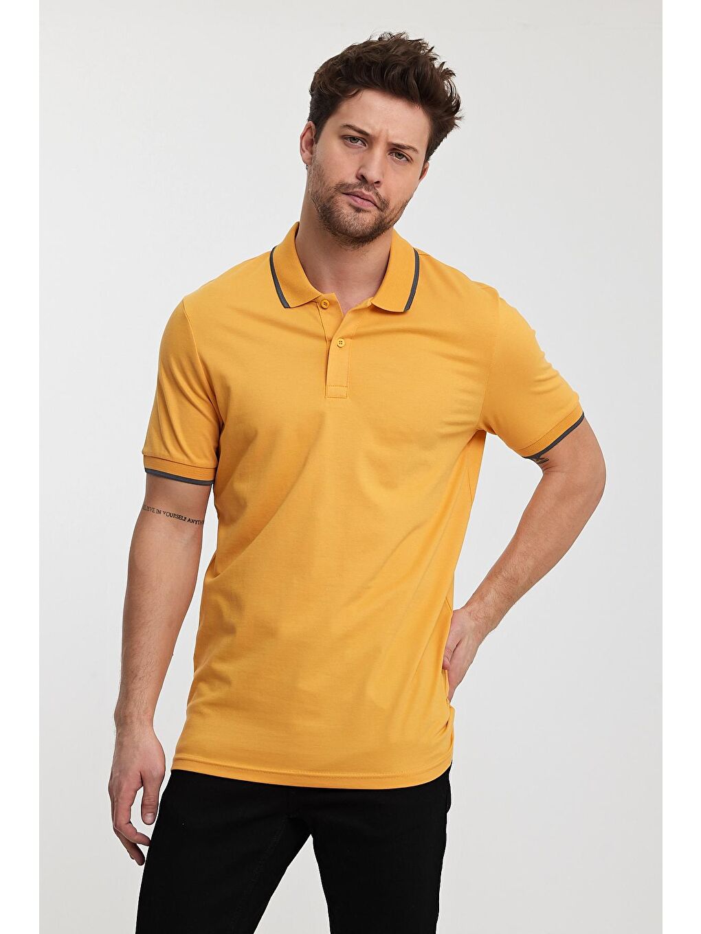 Rodi Hardal Sarı Erkek Polo Yaka T-shirt