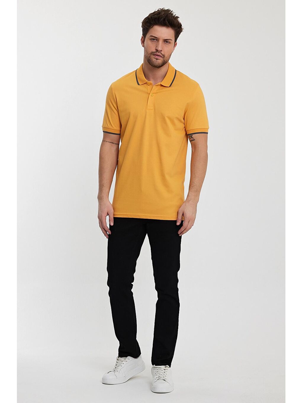 Rodi Hardal Sarı Erkek Polo Yaka T-shirt - 1