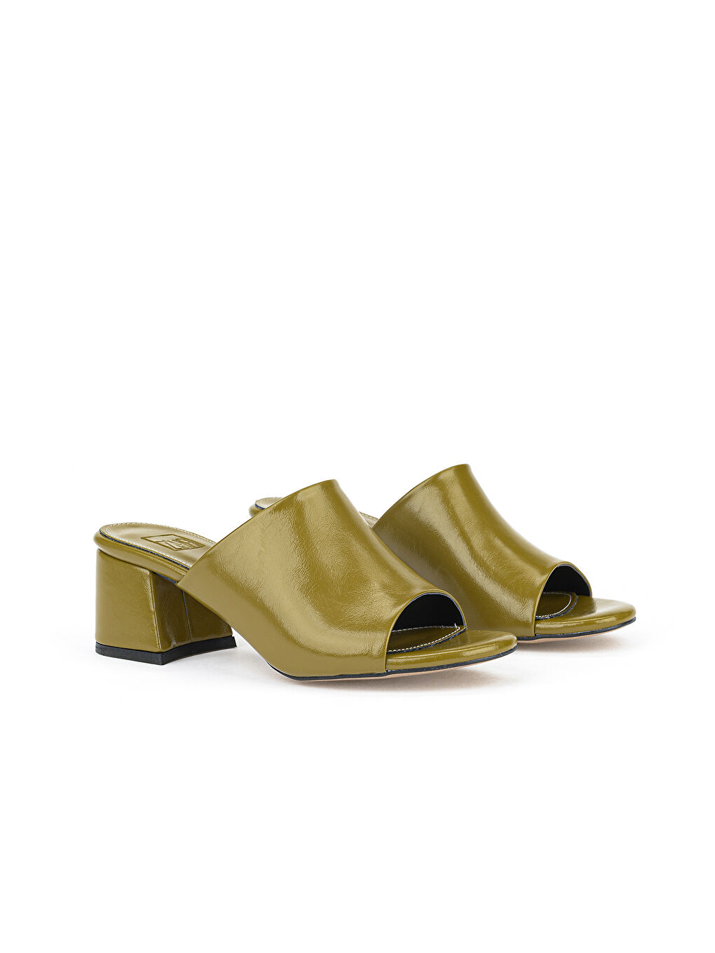 Kadın Topuklu Terlik 161996Z304 Yeşil-1