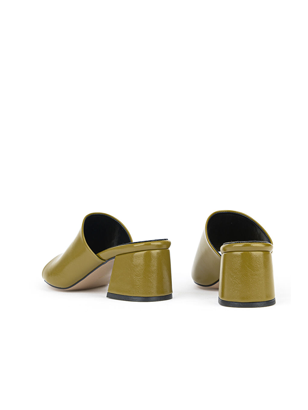 Kadın Topuklu Terlik 161996Z304 Yeşil-2