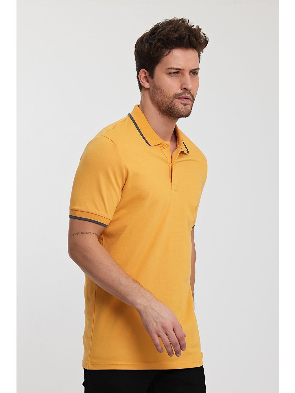 Rodi Hardal Sarı Erkek Polo Yaka T-shirt - 3