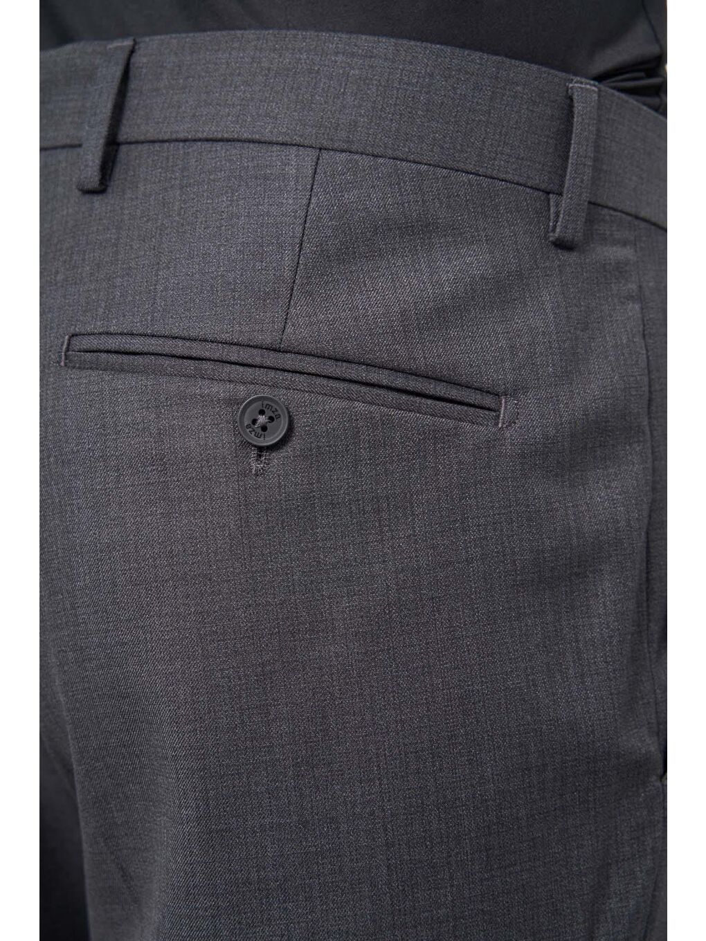 Gri Füme Yandan Cepli Comfort Fit Classic Erkek Pantolon 1003245157-3