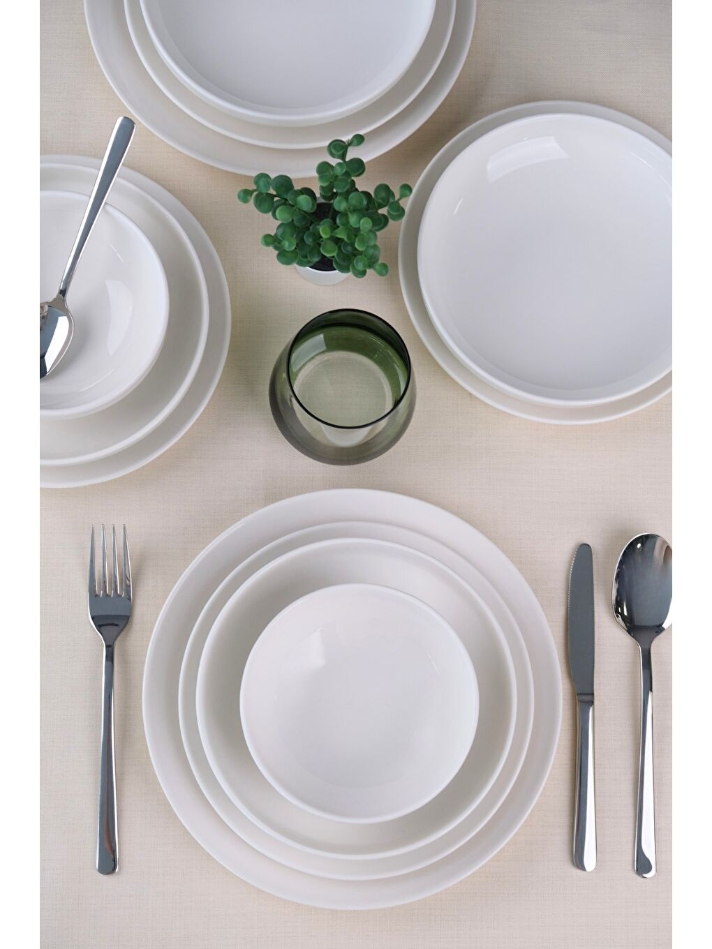 Beyaz Porselen Sofia Yemek Takımı 16 Parça 4 Kişilik-2