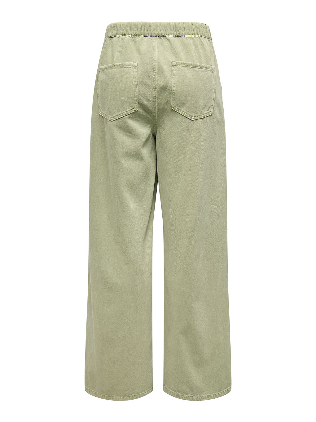 Only Yeşil Onlsilla Wide Leg Orta Bel Geniş Paça Kadın Pantolon 15340711 - 6